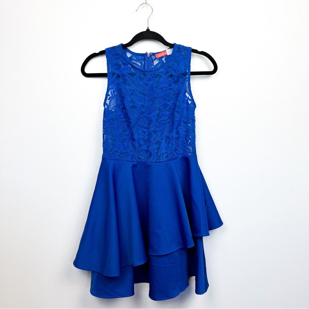 Banjul Royal Blue Lacey Party Dress
